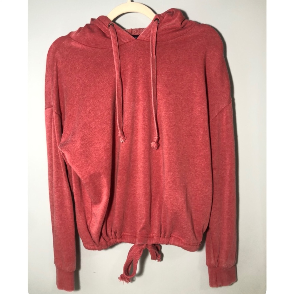 Red Hooded Top